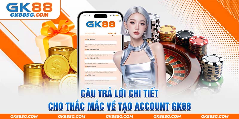 Câu trả lời chi tiết cho thắc mắc về tạo account GK88