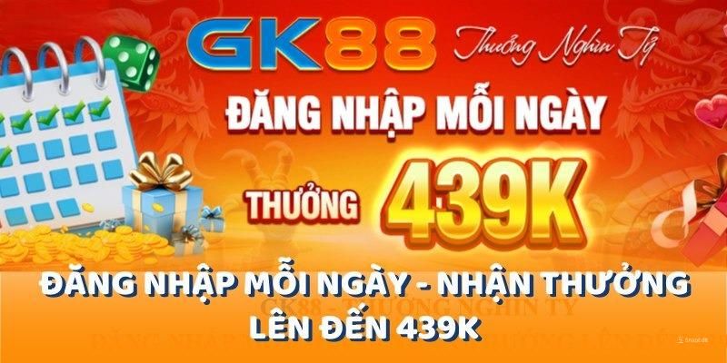 Điểm danh mỗi ngày tại GK88 săn thưởng khủng liền tay