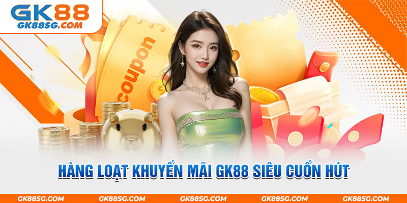 Hàng loạt khuyến mãi GK88 siêu cuốn hút chờ đón thành viên