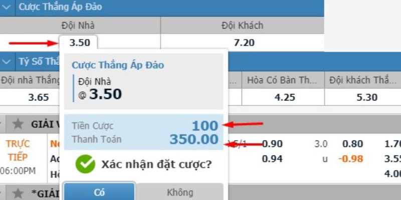 Quy trình đặt cược thắng áp đảo cơ bản nhất